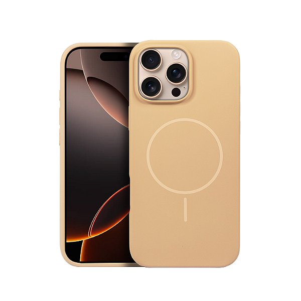 Capa para iPhone 16 Pro - Silicon Liquid Magsafe - Desert - Gshield