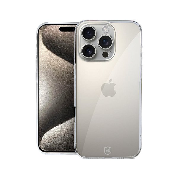 Capa para iPhone 15 Pro - Crystal Slim - NÃO AMARELA - Gshield