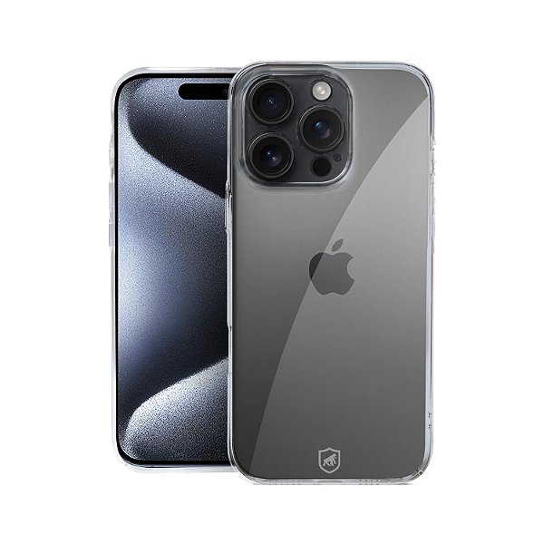 Capa para iPhone 15 Pro Max - Crystal Slim - NÃO AMARELA - Gshield