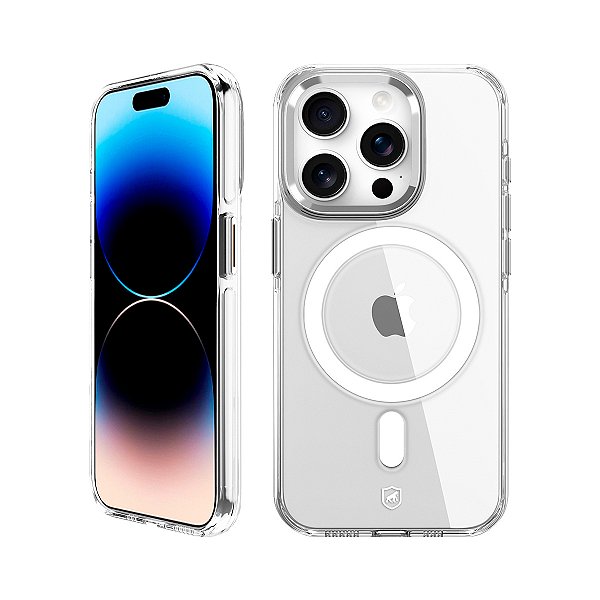 Capa para iPhone - MagSafe Crystal Armor - NÃO AMARELA - Gshield