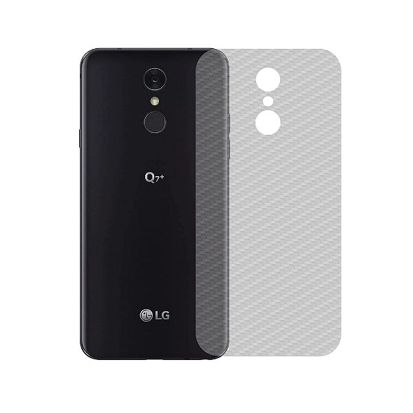 Película Traseira de Fibra de Carbono Transparente para LG Q7 Plus - Gshield