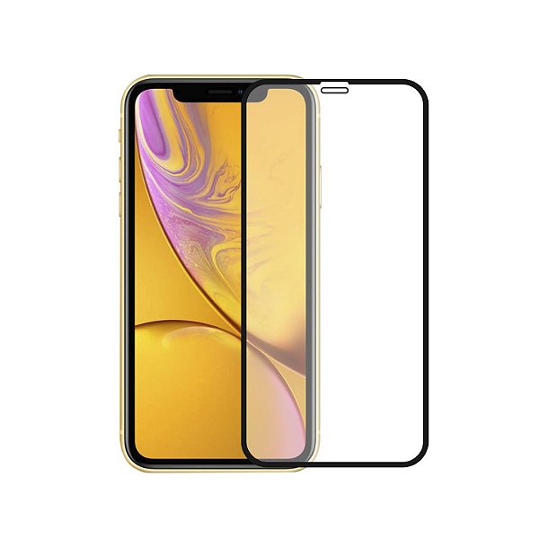 Película para iPhone XR - Coverage 5D Pro Preta - Gshield