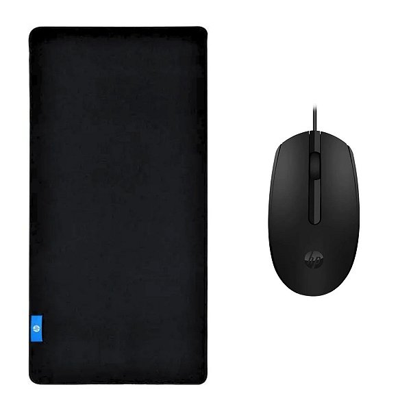 Kit Mouse Pad Speed Gamer Extra Grande + Mouse Óptico com Fio - HP