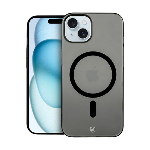 Capa para iPhone 15 - Crystal Slim Magsafe - NÃO AMARELA - Dark - Gshield