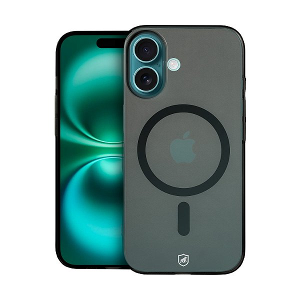 Capa para iPhone 16 - Crystal Slim Magsafe - NÃO AMARELA - Dark - Gshield