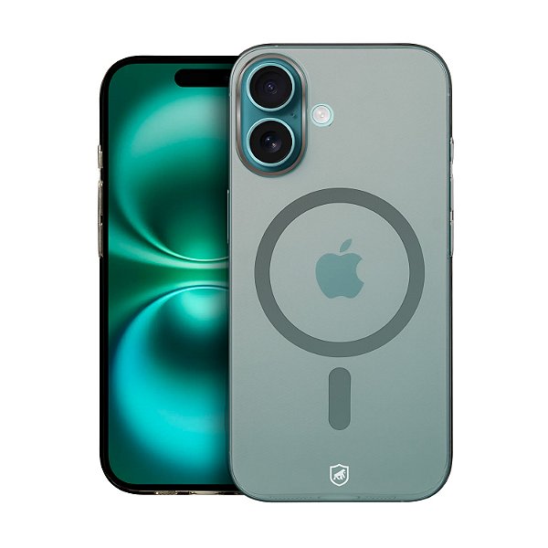 Capa para iPhone 16 - Crystal Slim Magsafe - NÃO AMARELA - Titanium - Gshield