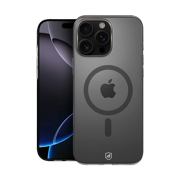 Capa para iPhone 16 Pro Max - Crystal Slim Magsafe - NÃO AMARELA - Titanium - Gshield