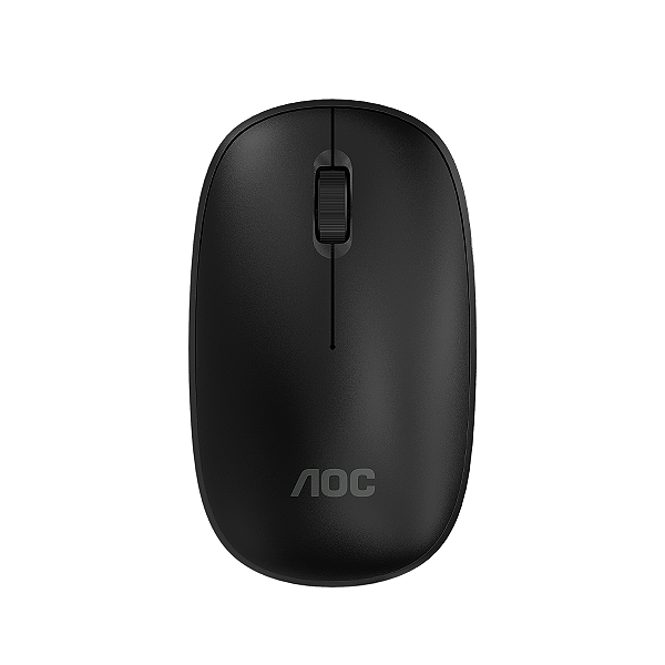 Mouse Óptico Sem Fio Wireless 2.4 Ghz 1600 DPI - Preto - AOC