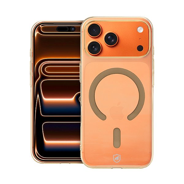 Capa para iPhoe 17 Pro Max - Crystal Slim Magsafe - NÃO AMARELA - Desert - Gshield