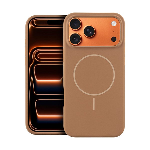 Capa para iPhone 17 Pro Max - Silicon Liquid Magsafe - Desert - Gshield
