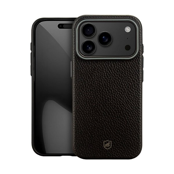 Capa para iPhone 17 Pro Max - Magsafe Tech Couro - Preta - Gshield