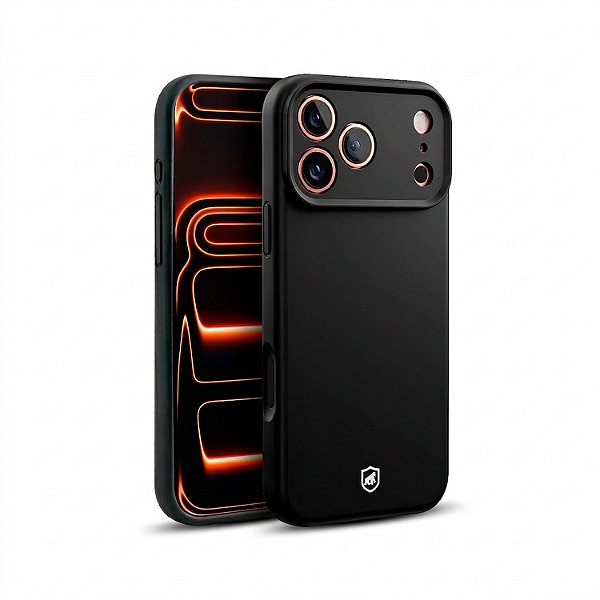 Capa para iPhone 17 Pro Max - Silicon Premium Preta - Gshield