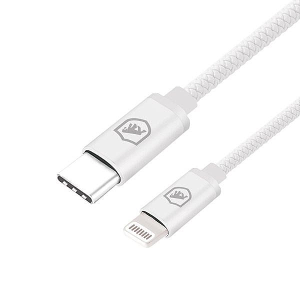 Cabo Symetric - Branco - Lightning / Tipo C - 1,5M - Gshield