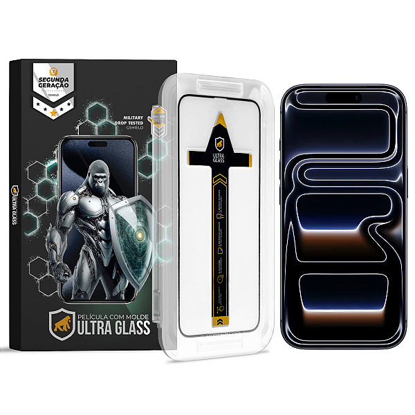 Película para iPhone 17 Pro - Ultra Glass - Preta - Gshield