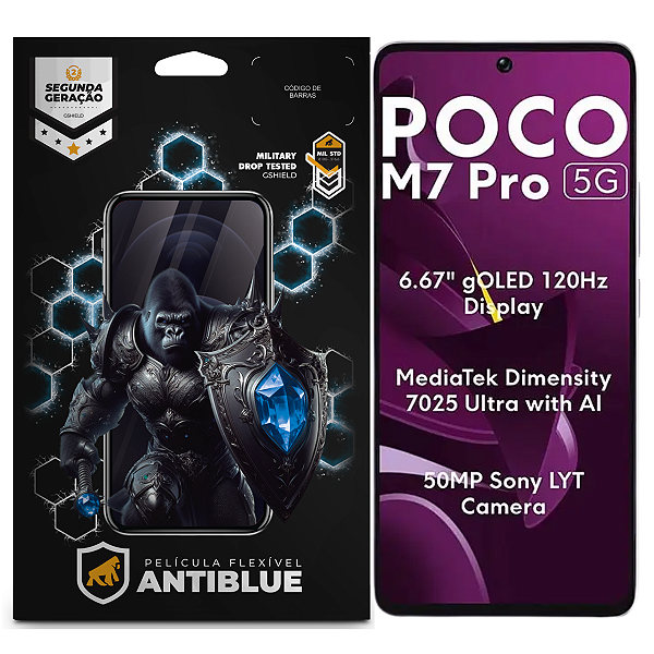 Película para Xiaomi Poco M7 Pro 5G - AntiBlue - Gshield