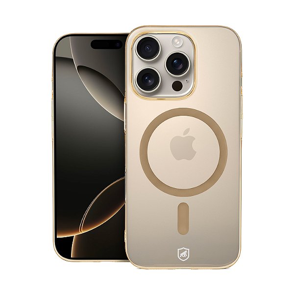 Capa para iPhoe 16 Pro Max - Crystal Slim Magsafe - NÃO AMARELA - Desert - Gshield