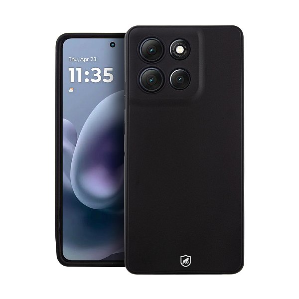 Capa para Motorola Moto G86 - Silicon Veloz - Preta - Gshield