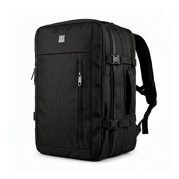 Mochila Mala de Mão para Viagem 38 Litros com Compartimento interno a Vácuo e Bomba de Sucção para Notebook até 17'' Expansível, Resistente à Água - Gshield