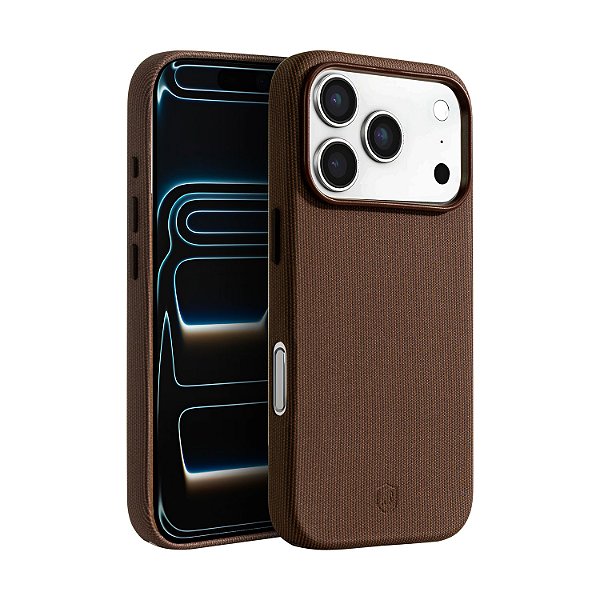 Capa para iPhone 17 Pro - Tech Woven - Marrom - Gshield