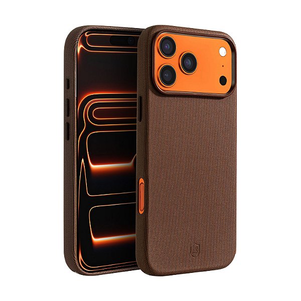Capa para iPhone 17 Pro Max - Tech Woven - Marrom - Gshield