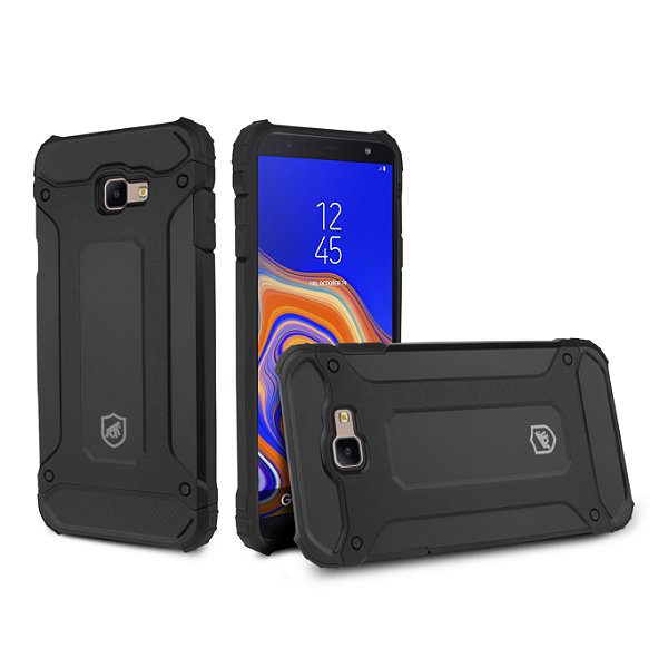 Capa Protetora Anti Impacto + Película De Gel Para Samsung Galaxy J4 Plus  no Shoptime