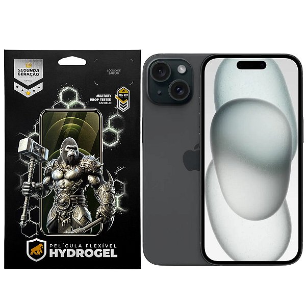 Kit Película Frontal + Traseira para iPhone 15 - Proteção Completa - Gshield