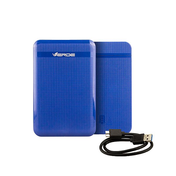 Case Gaveta para HD Externo - Azul - Verde