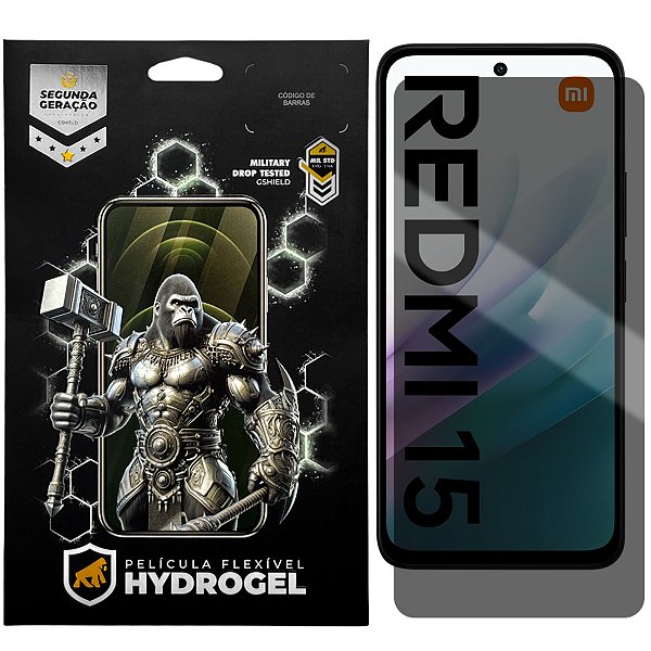 Película para Xiaomi Redmi 15 - Privacidade Hydrogel - Gshield