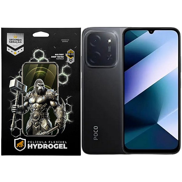 Kit Película Frontal + Traseira para Xiaomi Poco C85 - Proteção Completa - Gshield