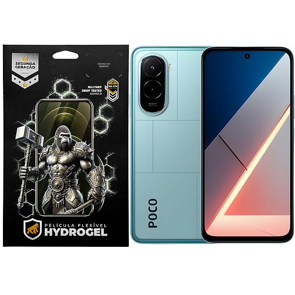 Kit Película Frontal + Traseira para Xiaomi Poco M7 - Proteção Completa - Gshield