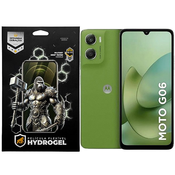 Kit Película Frontal + Traseira para Motorola Moto G06 - Proteção Completa - Gshield