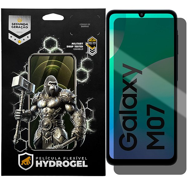 Película para Samsung Galaxy M07 4G - Privacidade Hydrogel - Gshield