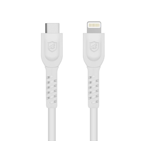 Cabo Dual Shock ( iPhone / iPad ) Lightning / Type C - Branco - 1,2m (MFI Homologado) - Gshield