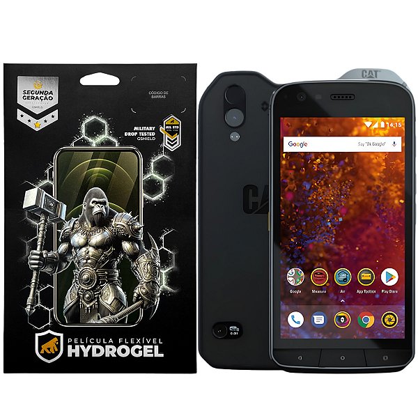 Kit Película Frontal + Traseira para Cat Caterpillar S61 - Proteção Completa - Gshield