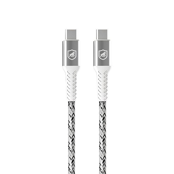 Cabo Nylon Kevlar Tipo C / Tipo C - 1,5M - Branco - Gshield