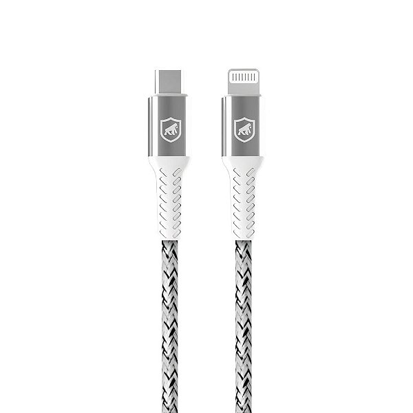Cabo Nylon Kevlar Lightning / Tipo C - 1,5M - Branco - Gshield
