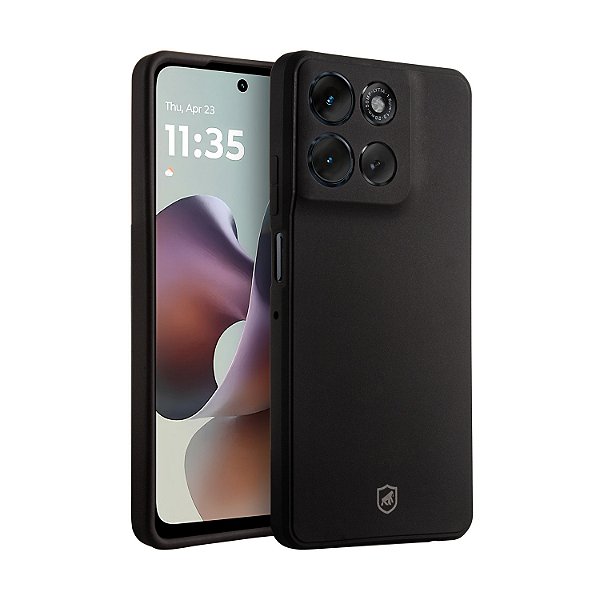 Capa para Motorola Moto G56 - Silicon Veloz - Preta - Gshield