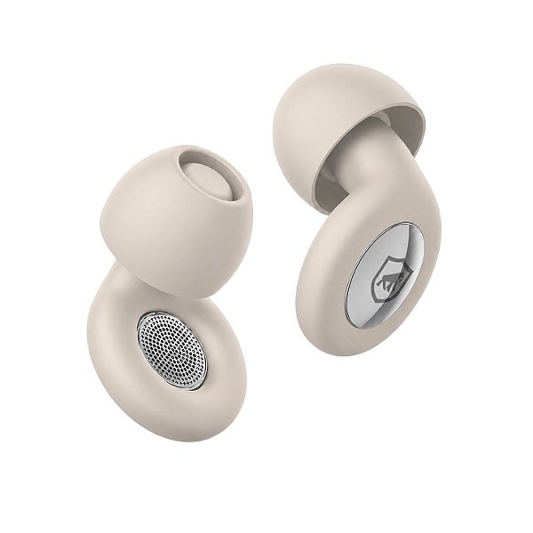 Protetores Auriculares Earplugs Shield Calm com Tubo de Filtro Acústico para Redução de Ruído - Bege - Gshield