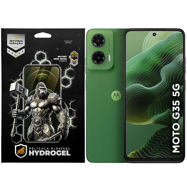 Kit Película Frontal + Traseira para Motorola Moto G35 - Proteção Completa - Gshield