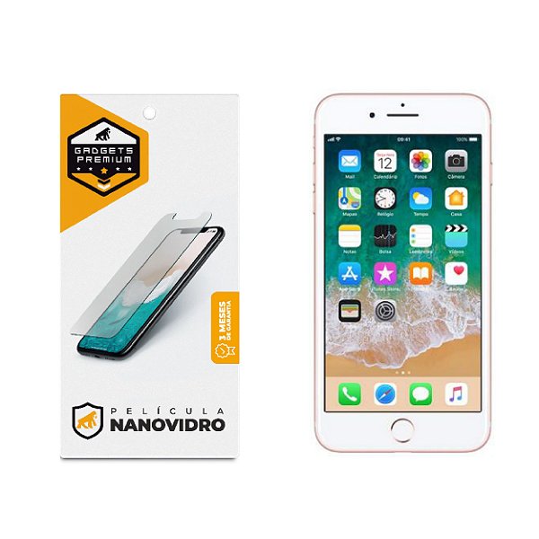 Película para iPhone 7 Plus e 8 Plus - Nano Vidro - Gshield