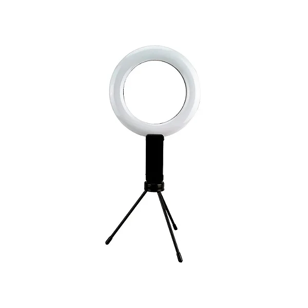 Ring Light LED para Fotos e Vídeos com Tripé e Suporte para Celular – Iluminação Fotográfica USB – KNUP