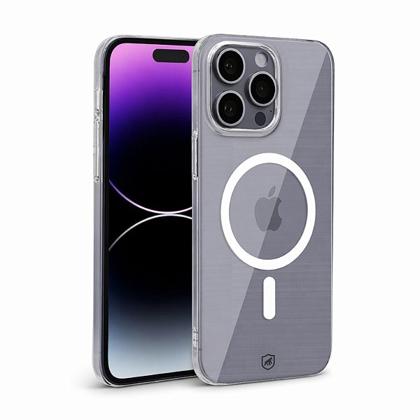 Capa para iPhone 14 Pro - Crystal Slim Magsafe - NÃO AMARELA - Transparente - Gshield