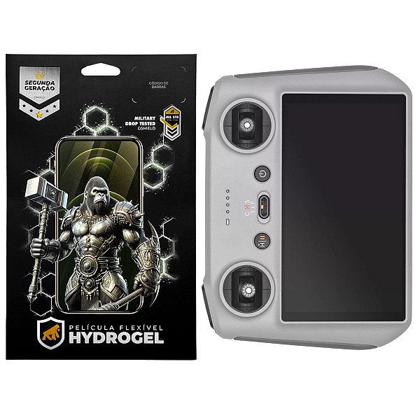 Película para Controle Remoto com tela 5.5" DJI RC 2 (Mini 4 Pro / Mini 5 Pro / Air 3 / Air 3S / Mavic 4 Pro / Flip / Neo) - Hydrogel Gamer Fosca - Gshield
