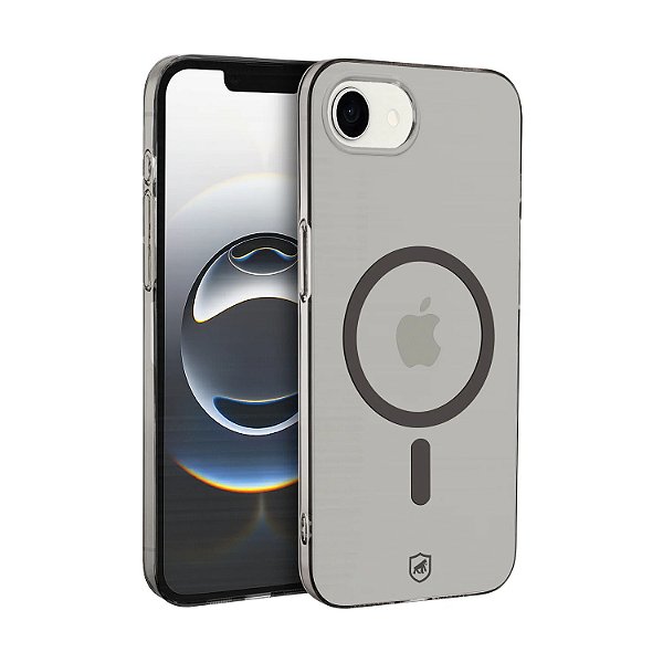 Capa para iPhone 17E - Crystal Slim Magsafe - NÃO AMARELA - Titanium - Gshield