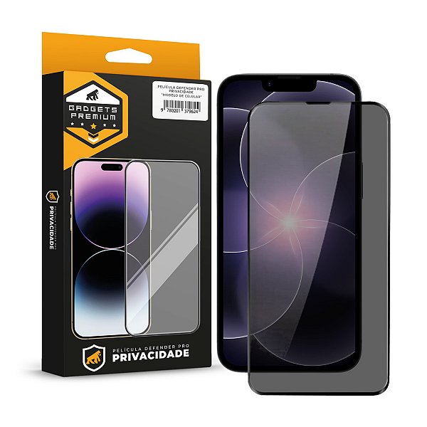 Película para iPhone 17E - Defender Pro Privacidade - Preta - Gshield