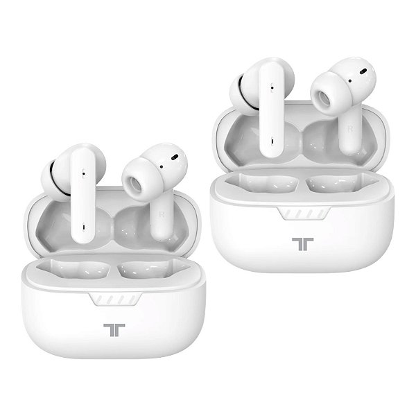 Dia das Mães - Earbuds Bluetooth Orbit - Branco (2 Unidades) - SPACE