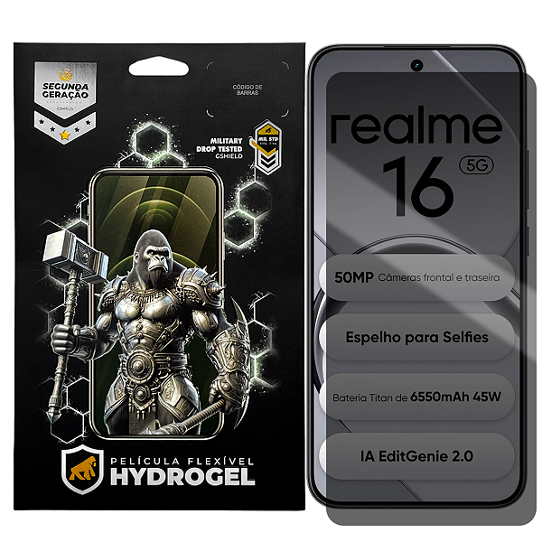 Película para Realme 16 5G - Privacidade Hydrogel - Gshield
