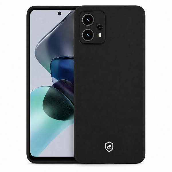 Capa para Motorola Moto G23 - Silicon Veloz - Preta - Gshield