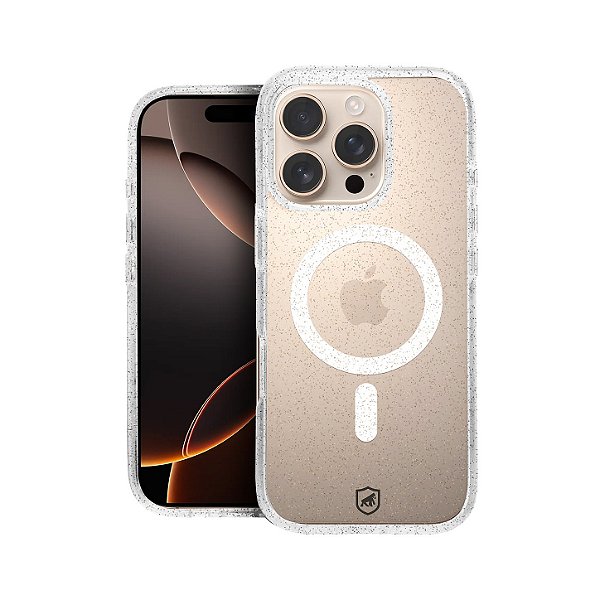 Capa para iPhone 16 Pro - MagSafe Glitter - Gshield