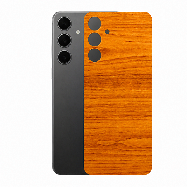 Película para Galaxy S24 Plus - Traseira Efeito Madeira Clara - Gshield